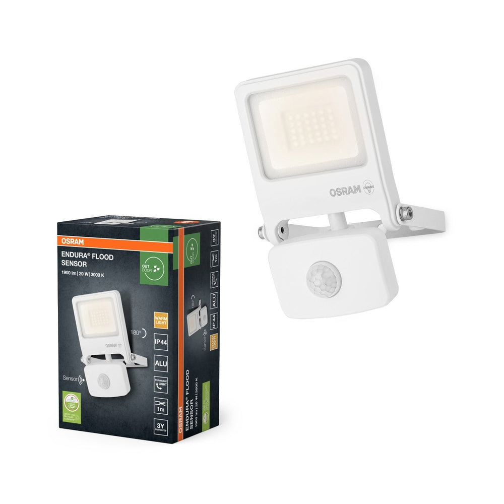 Venkovní reflektor ENDURA OSRAM 20 W se senzorem var. 3, teplá bílá