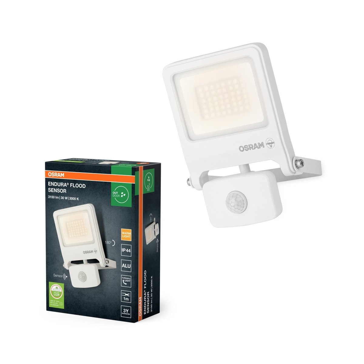 4099854487231 - LED reflektor se senzorem 30 W ENDURA teplá bílá OSRAM - Reflektor - LEDVANCE e - shop