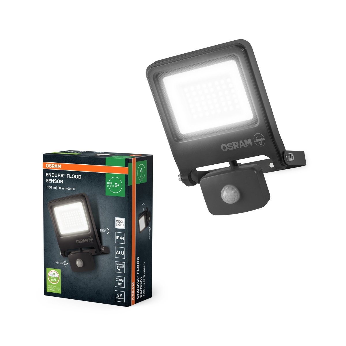 4099854487040 - LED reflektor se senzorem IP44 50 W ENDURA studená bílá OSRAM - Reflektor - LEDVANCE e - shop