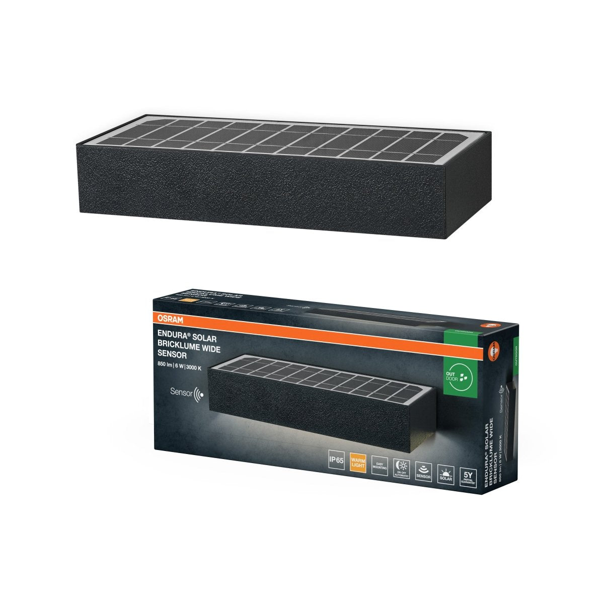 4099854455858 - LED Solární 6 W Teplá bílá 230 mm - Solární - LEDVANCE e - shop