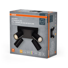 4099854474064 - LED stropní svítidlo 13,6 WU10 4 SPOT OCTAGON, teplá bílá OSRAM - Stropní svítidlo - LEDVANCE e - shop