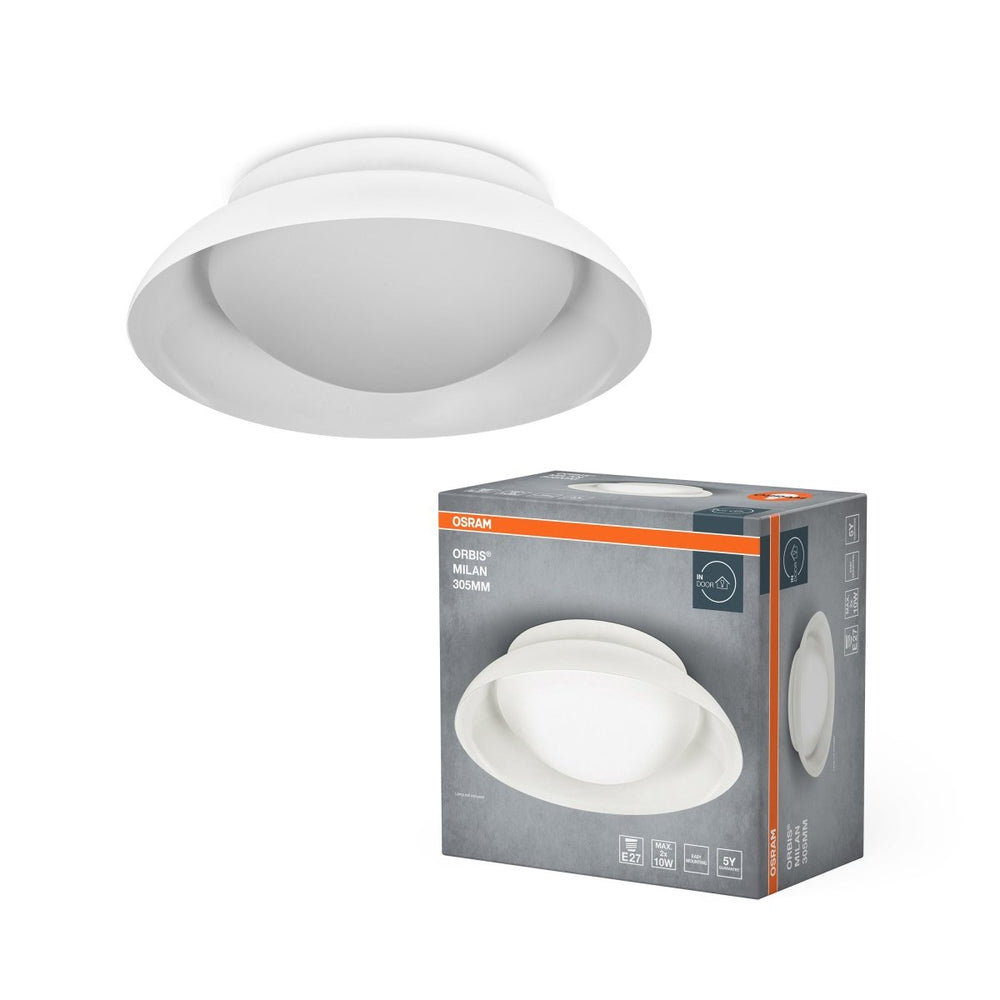 LED stropní svítidlo bílé E27 ORBIS MILAN 305mm OSRAM