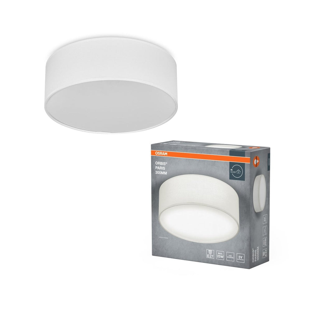 LED stropní svítidlo bílé E27 ORBIS PARIS 300 mm OSRAM