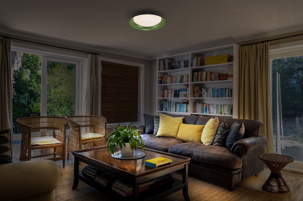 4099854285837 - LED stropní svítidlo černá + zelená 310mm ORBIS, teplá bílá - Stropní svítidlo - LEDVANCE e - shop
