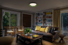 4099854285875 - LED stropní svítidlo černá + zelená 480mm ORBIS, teplá bílá - Stropní svítidlo - LEDVANCE e - shop