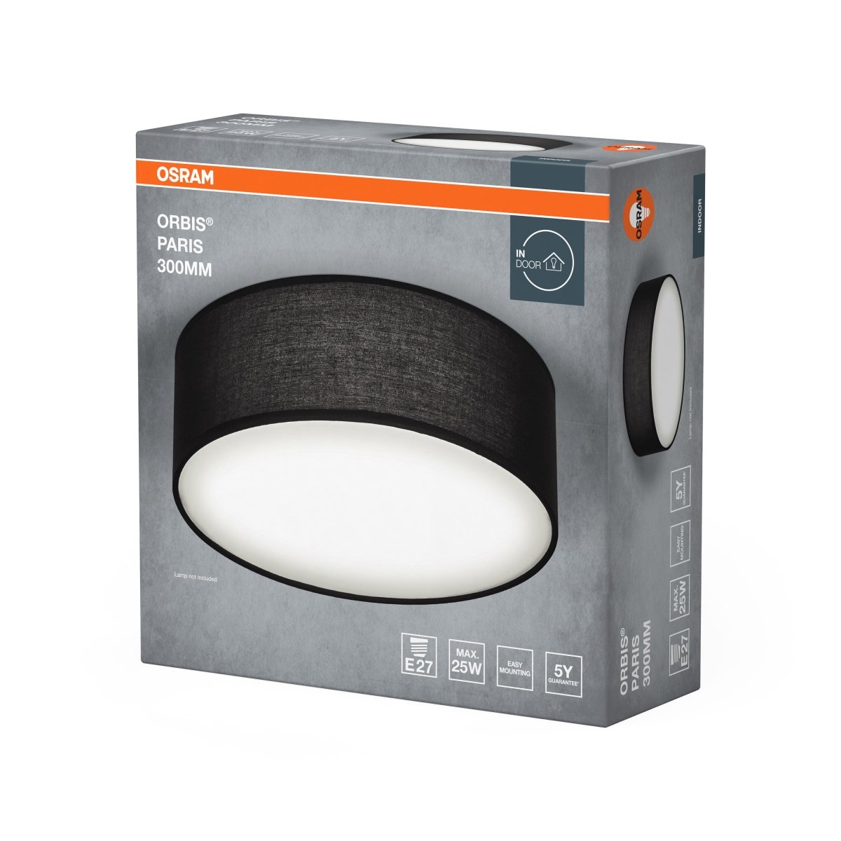 4099854449383 - LED stropní svítidlo černé E27 ORBIS PARIS 300 mm OSRAM - Stropní svítidlo - LEDVANCE e - shop