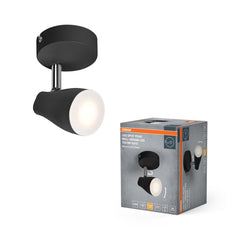 4099854473920 - LED stropní svítidlo černé SPOT PEAR 4.3 W, teplá bílá OSRAM - Stropní svítidlo - LEDVANCE e - shop