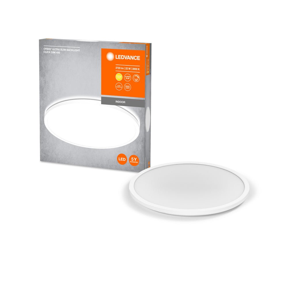 LED stropní svítidlo ORBIS ULTRA SLIM BACKLIGHT, teplá bílá