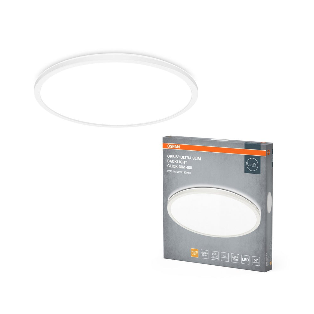 LED stropní svítidlo ORBIS ULTRA SLIM BACKLIGHT, teplá bílá OSRAM