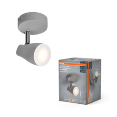 4099854473845 - LED stropní svítidlo šedé SPOT PEAR 4.3 W, teplá bílá OSRAM - Stropní svítidlo - LEDVANCE e - shop