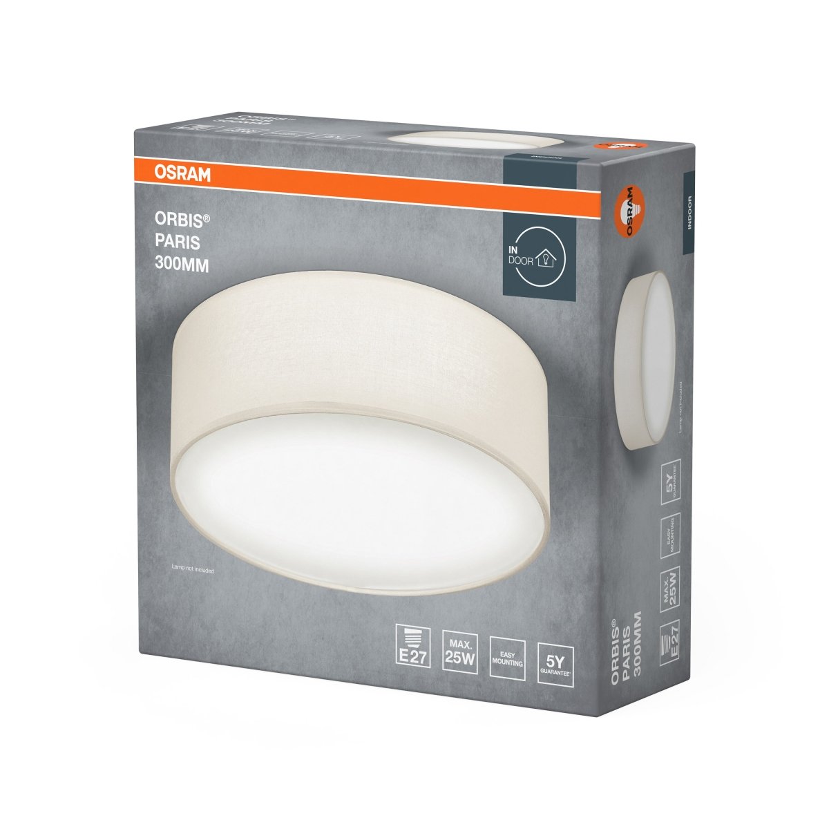4099854449369 - LED stropní svítidlo smetanové E27 ORBIS PARIS 300 mm OSRAM - Stropní svítidlo - LEDVANCE e - shop