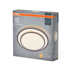 4099854446399 - LED stropní svítidlo stříbrné 16 W BERLIN 300 mm, teplá bílá OSRAM - Stropní svítidlo - LEDVANCE e - shop