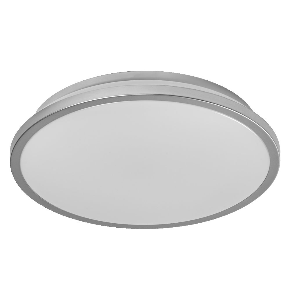 4058075829268 - LED stropní svítidlo stříbrné 16 W DUBLIN 300 mm, teplá bílá - Stropní svítidlo - LEDVANCE e - shop