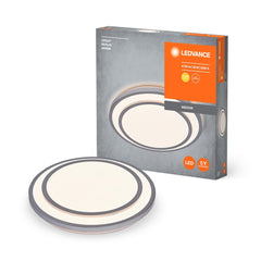 4058075829343 - LED stropní svítidlo stříbrné 36 W BERLIN 490 mm, teplá bílá - Stropní svítidlo - LEDVANCE e - shop