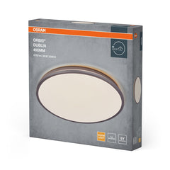 4099854447761 - LED stropní svítidlo stříbrné 36 W DUBLIN 490 mm, teplá bílá OSRAM - Stropní svítidlo - LEDVANCE e - shop