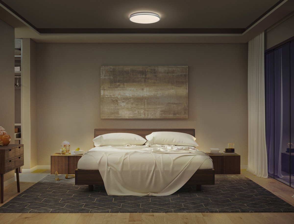 4099854447761 - LED stropní svítidlo stříbrné 36 W DUBLIN 490 mm, teplá bílá OSRAM - Stropní svítidlo - LEDVANCE e - shop