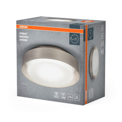 4099854448492 - LED stropní svítidlo stříbrné E27 ORBIS MADRID 290 mm OSRAM - Stropní svítidlo - LEDVANCE e - shop