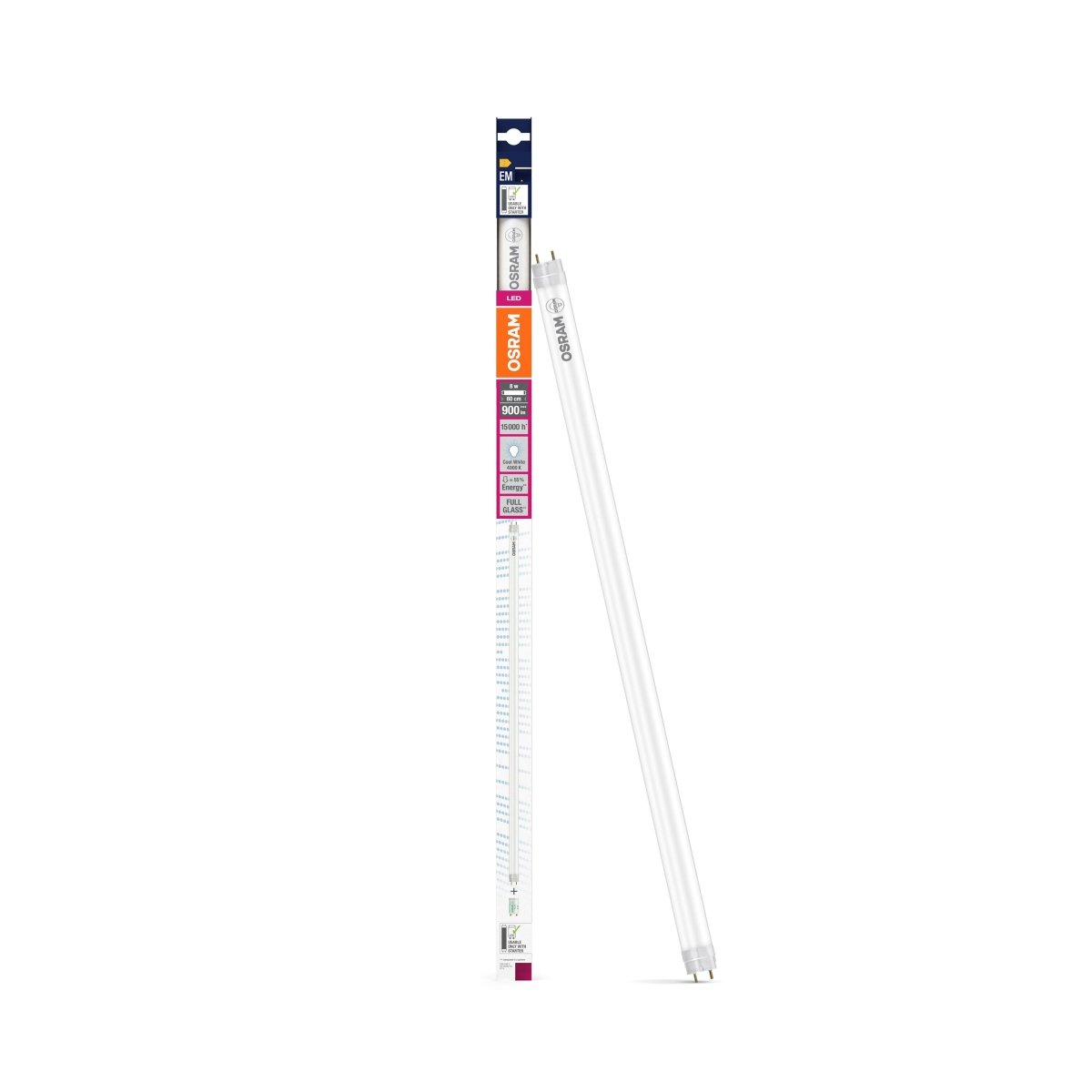 4099854438523 - LED trubice VALUE LED TUBE T8 18 EM, 600mm, 8W, Denní bílá - Czechia LEDVANCE e - shop