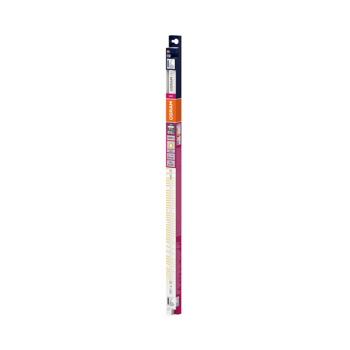 4099854438509 - LED trubice VALUE LED TUBE T8 18 EM, 600mm, 8W, Teplá bílá - Czechia LEDVANCE e - shop