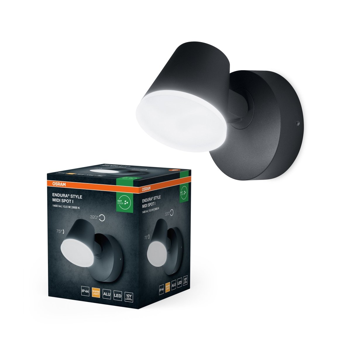 4099854461477 - LED Venkovní dekorativní svítido 13,50 W Teplá bílá 162 mm - Venkovní dekorativní svítidlo - LEDVANCE e - shop