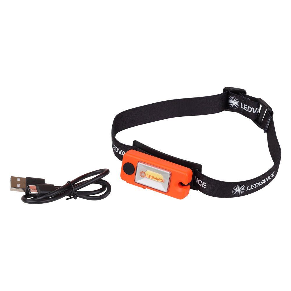 LED venkovní dobíjecí čelovka RECHARGE, studená bílá