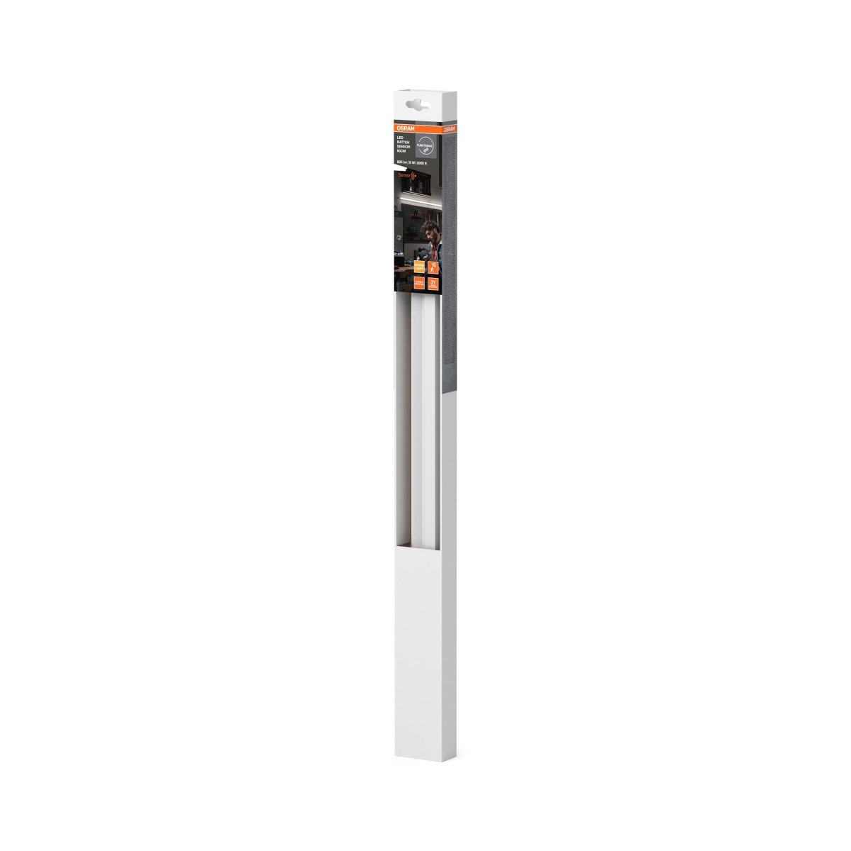 4099854532511 - LED zářivkové svítidlo se senzorem 60cm BATTEN, teplá bílá OSRAM - Zářivkové svítidlo - LEDVANCE e - shop