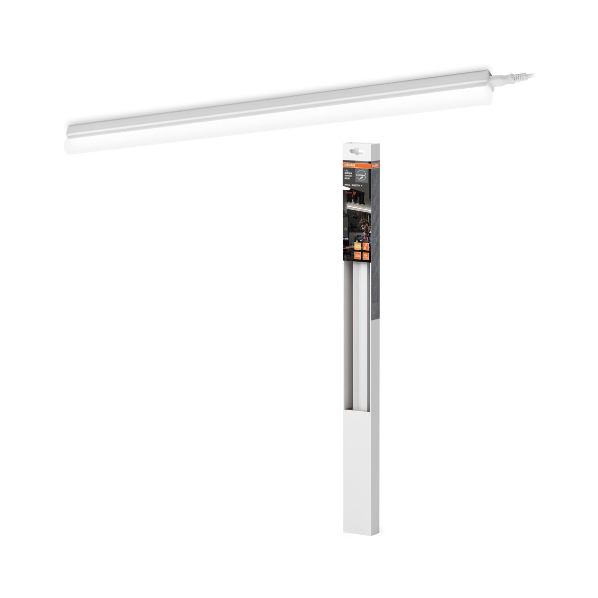 4099854532511 - LED zářivkové svítidlo se senzorem 60cm BATTEN, teplá bílá OSRAM - Zářivkové svítidlo - LEDVANCE e - shop