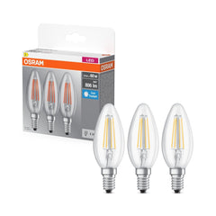 4099854235412 - LED žárovka Base Classic B 60 Filament, 5.9W, Studená bílá, Čirá, E14 - Czechia LEDVANCE e - shop