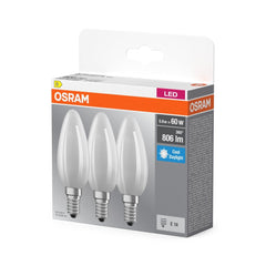 4099854235399 - LED žárovka Base Classic B 60 Filament, 5.9W, Studená bílá, Matná, E14 - Czechia LEDVANCE e - shop