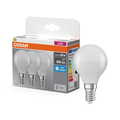 4099854515255 - LED žárovka Base Classic P 60, 6.5W, Studená bílá, Matná, E14 - Czechia LEDVANCE e - shop