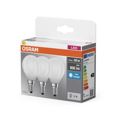 4099854235481 - LED žárovka Base Classic P 60 Filament, 5.9W, Studená bílá, Matná, E14 - Czechia LEDVANCE e - shop