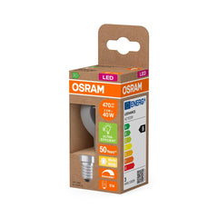 4099854476648 - LED žárovka Classic P 40 Filament DIM, Třída B, 2.5W, Teplá bílá, Čirá, E14 - Czechia LEDVANCE e - shop
