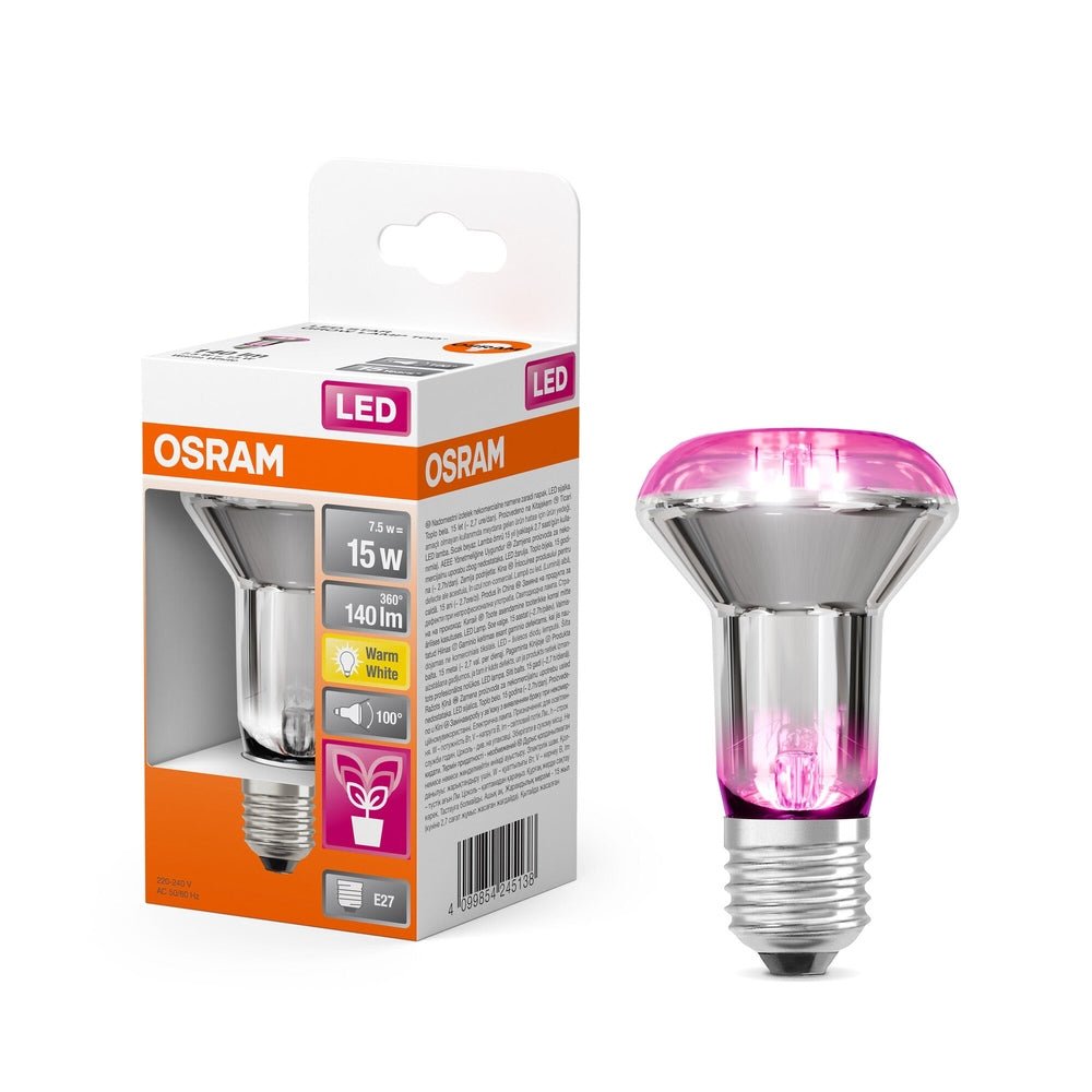 LED Žárovka pro pěstování rostlin E27 STAR, teplá bílá