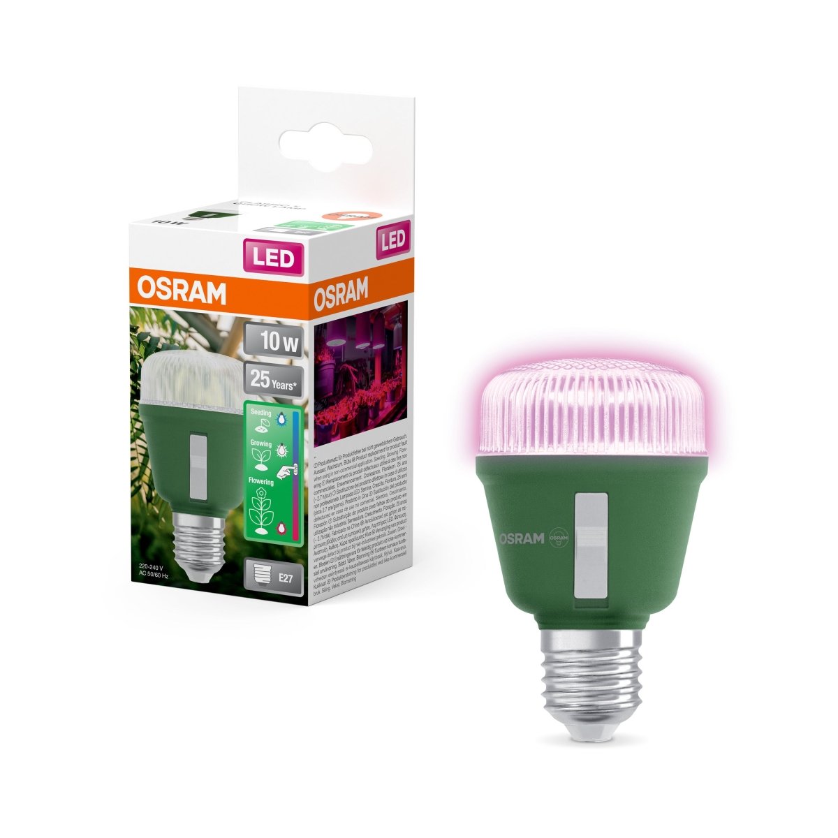 4058075845787 - LED žárovka pro pěstování rostlin Star Grow Lamp T 60, 10W, Čirá, E27 - Czechia LEDVANCE e - shop