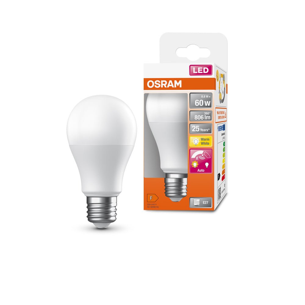 LED žárovka se senzorem E27 8.8W SUPERSTAR, teplá bílá