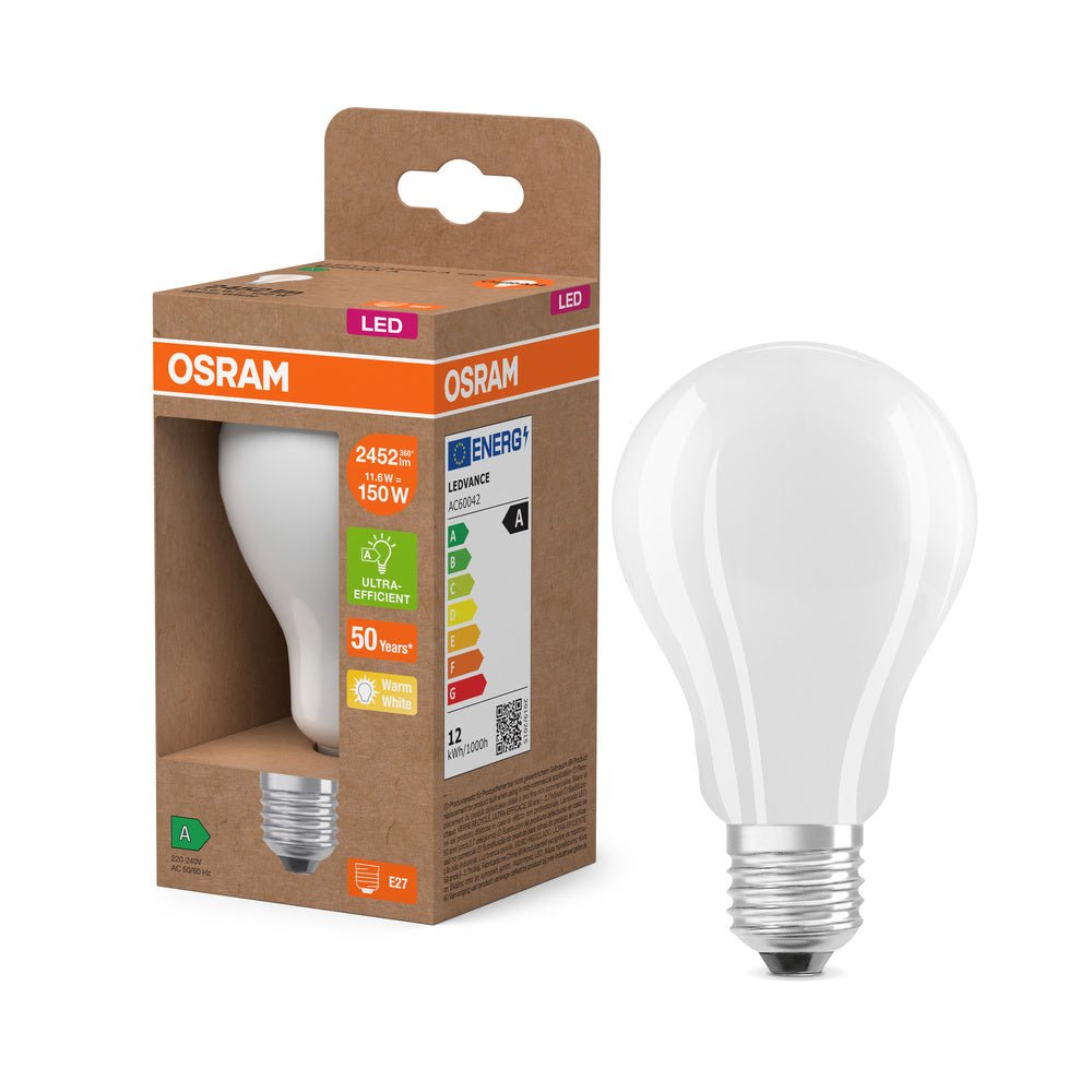 LED žárovka ultra účinná E27 11.6W CLASSIC A, teplá bílá