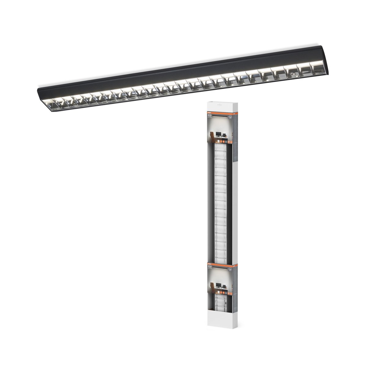 4099854589683 - Lineární LED panel Office Line Grid Curve, černá, studená bílá - LED Panel - Czechia LEDVANCE e-shop