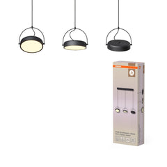 4058075846562 - Lineární závěsné svítidlo Puck (3 svítidla), 36W, Teplá bílá, Černé - Czechia LEDVANCE e - shop