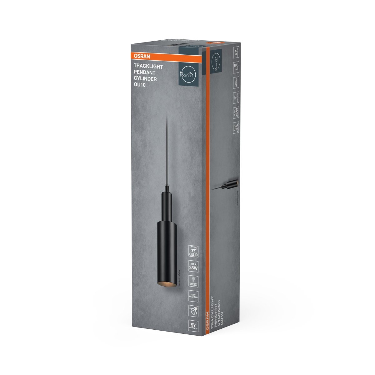 4099854455223 - Lustr černýU10 TRACKLIGHT PENDANT CYLINDER OSRAM - Lustr - LEDVANCE e - shop