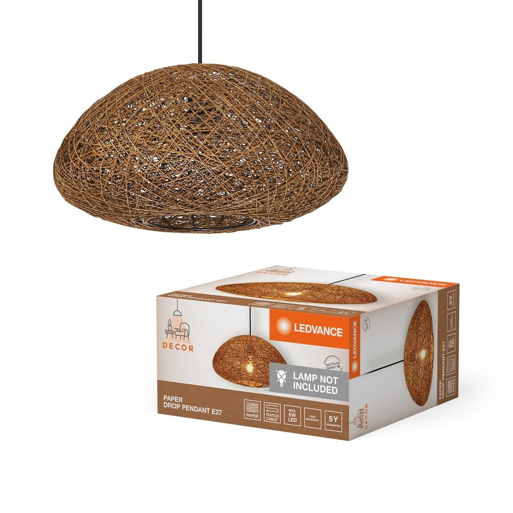 Lustr z papíru dekorativní E27 6W DROP PENDANT