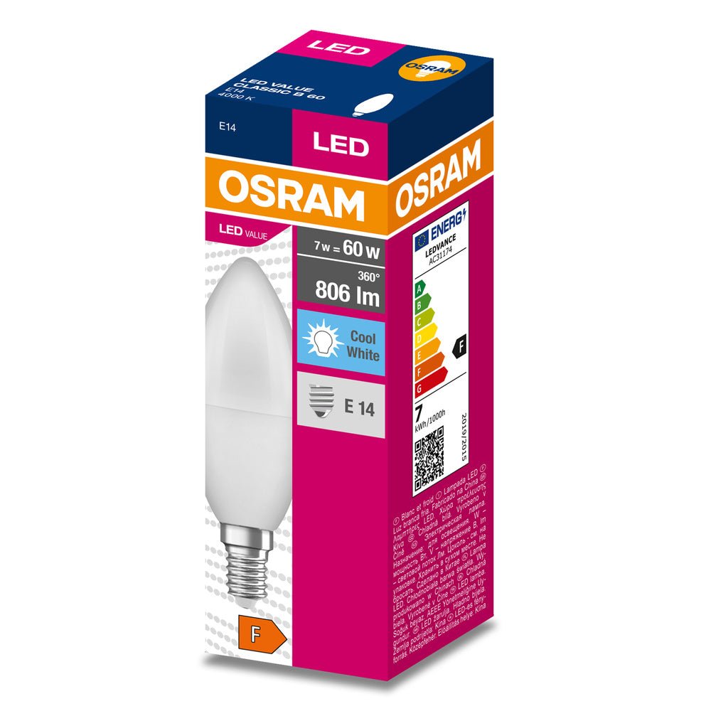 4058075311886 - Matná LED žárovka E14 7.5 W CLASSIC B, studená bílá - Žárovka - LEDVANCE e - shop