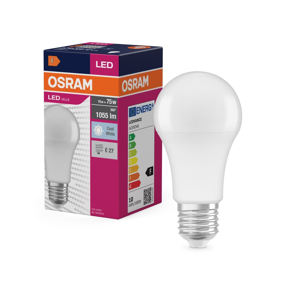 4099854808111 - Matná LED žárovka E27 10 W CLASSIC A, studená bílá - Žárovka - Czechia LEDVANCE e-shop