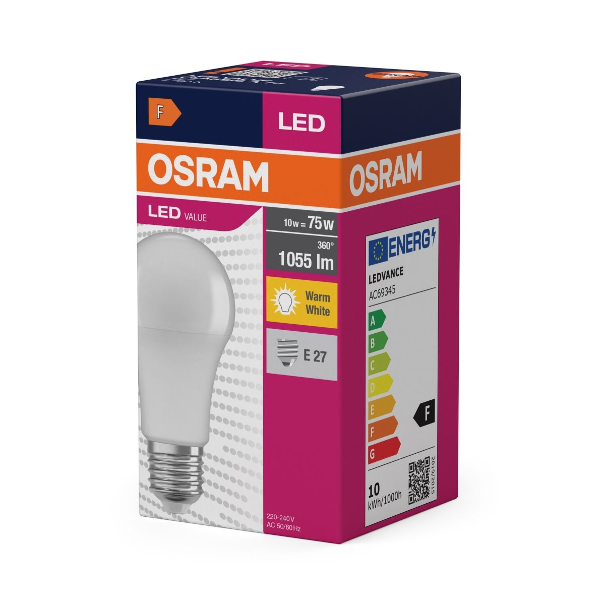 4099854109874 - Matná LED žárovka E27 10 W CLASSIC A, teplá bílá, třída F - Žárovka - Czechia LEDVANCE e-shop