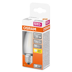 4058075654419 - Matná LED žárovka E27 2,5 W STAR CLASSIC B, teplá bílá - Žárovka - LEDVANCE e - shop