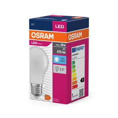 4058075127081 - Matná LED žárovka E27 4.9 W CLASSIC A, studená bílá - Žárovka - LEDVANCE e - shop