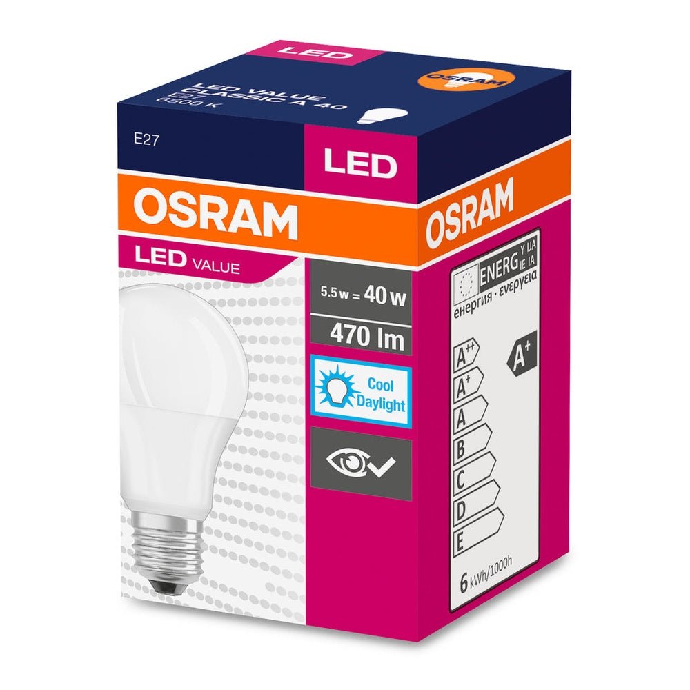 4052899971011 - Matná LED žárovka E27 4.9 W CLASSIC A, studená denní bílá - Žárovka - LEDVANCE e - shop