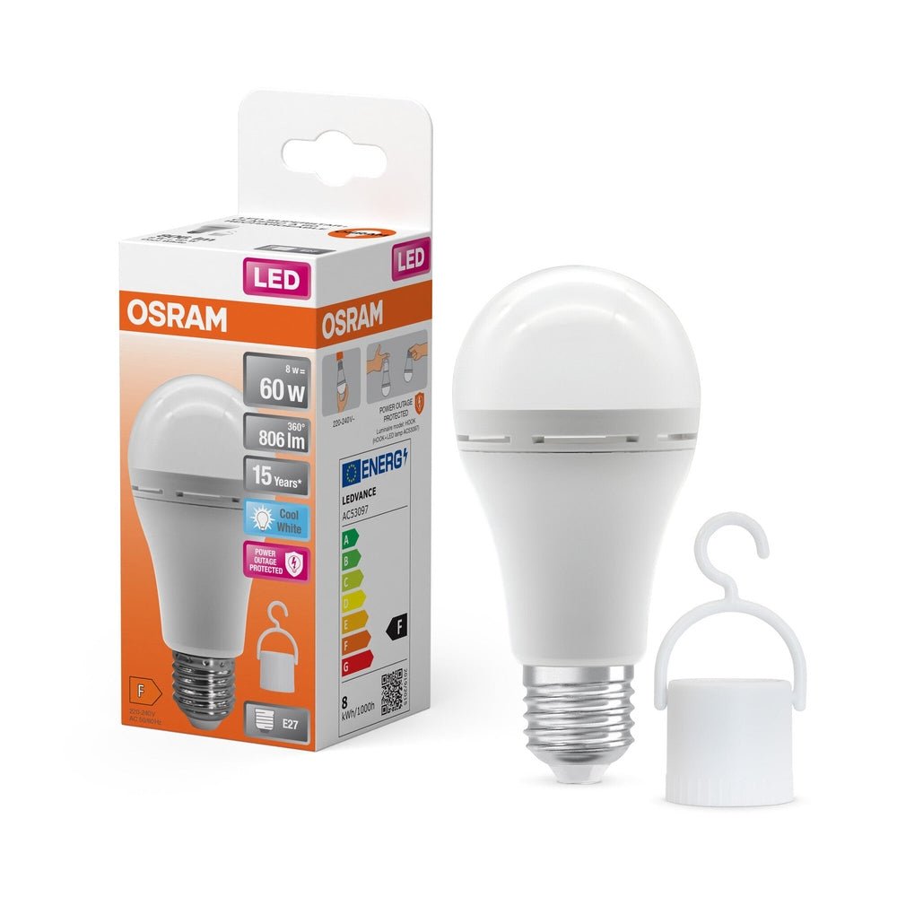Matná LED žárovka E27 8W CLASSIC A, studená bílá