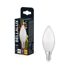 4058075128248 - Matná LED žárovka svíčková E14 4.9W CLASSIC B, teplá bílá - Žárovka - LEDVANCE e - shop