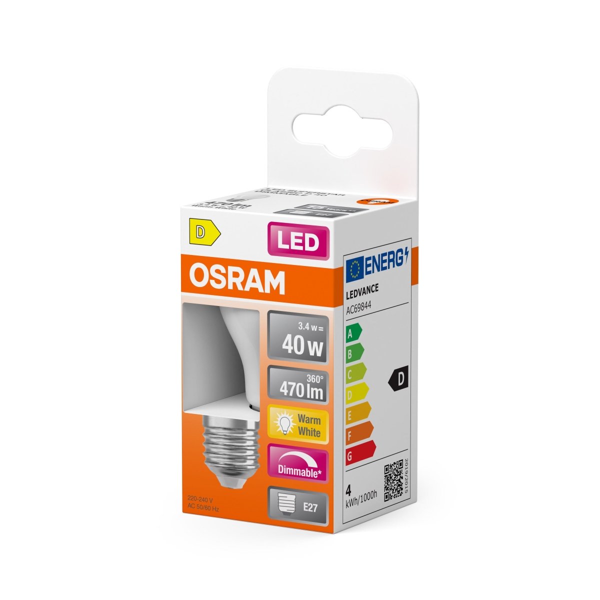 4099854443978 - Mini LED matná stmívatelná žárovka E27 4,8 W CLASSIC P, teplá bílá OSRAM - Žárovka - LEDVANCE e - shop
