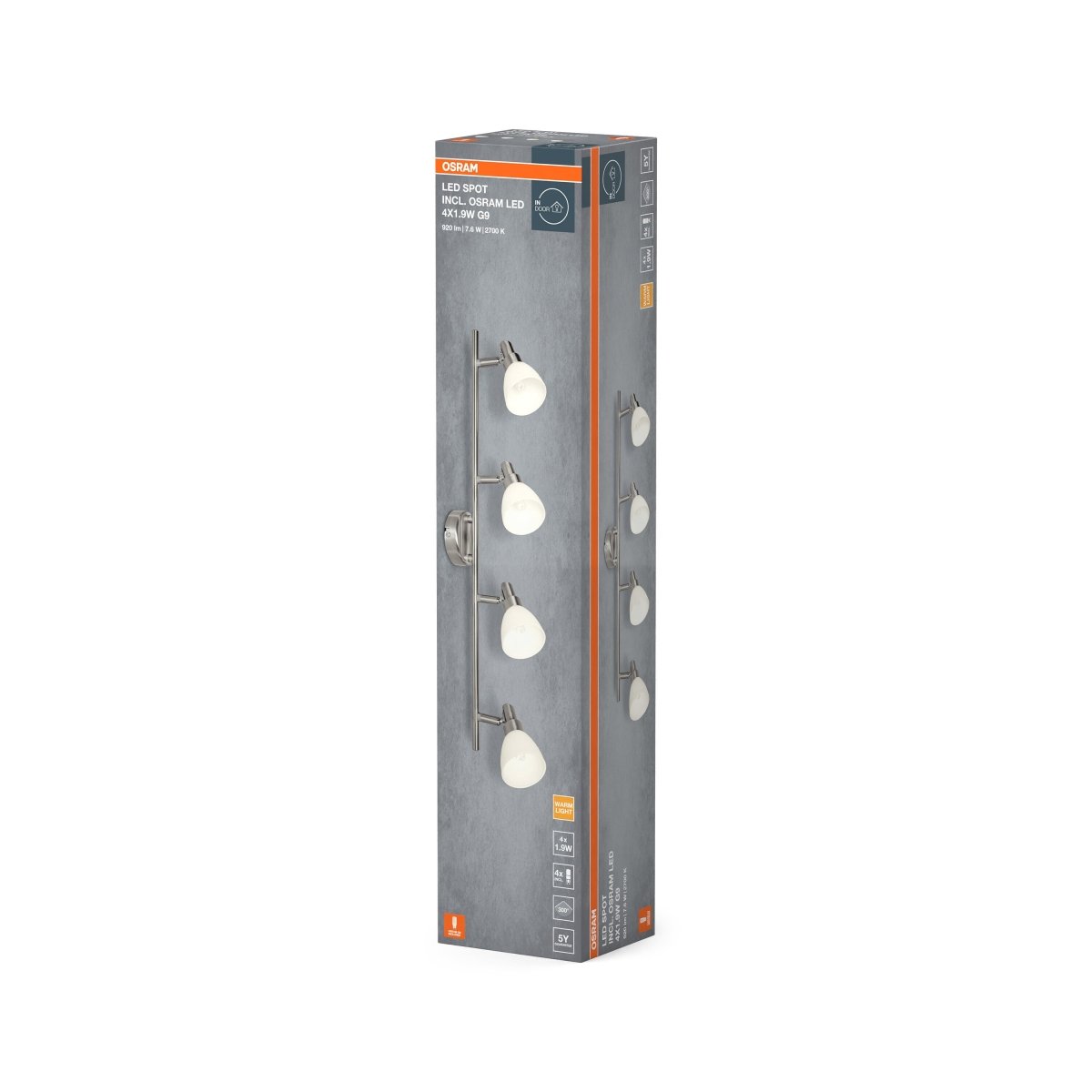 4099854473340 - Moderní LED Stropní svítidlo 4x1 LED SPOT teplá bílá OSRAM - Stropní svítidlo - LEDVANCE e - shop